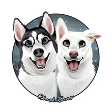 Load image into Gallery viewer, Custom Cartoon Pet Portrait Designs