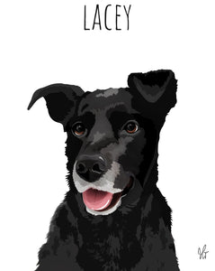 Modern Pet Poster Portrait Design (Single Subject)