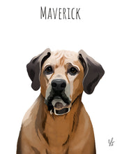 Load image into Gallery viewer, Modern Pet Poster Portrait Design (Single Subject)