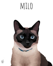 Load image into Gallery viewer, Modern Pet Poster Portrait Design (Single Subject)