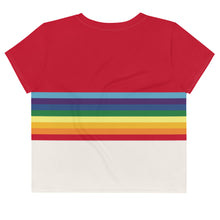 Load image into Gallery viewer, Over the Rainbow Crop Tee