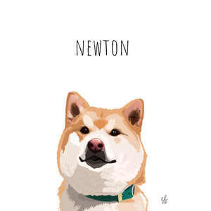 Modern Pet Poster Portrait Design (Single Subject)