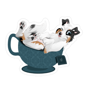 Lala Pup in a Tea-Cup Sticker